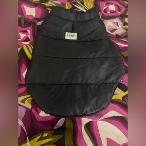 Old Navy Black Quilted Pet Puffer Coat